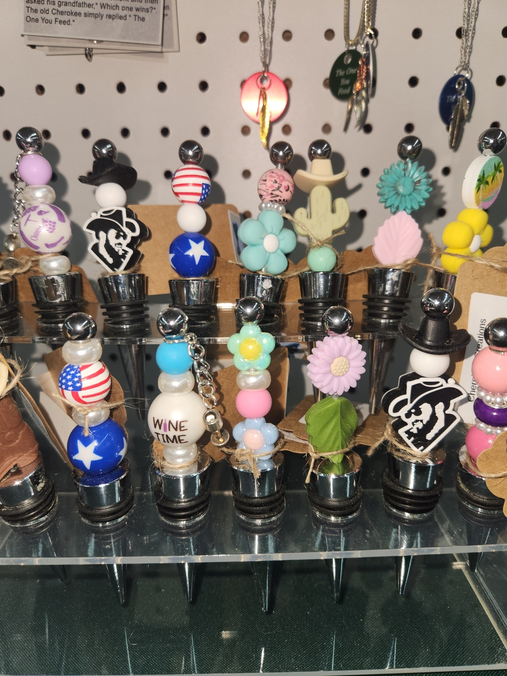 Beaded Wine Bottle Stopper